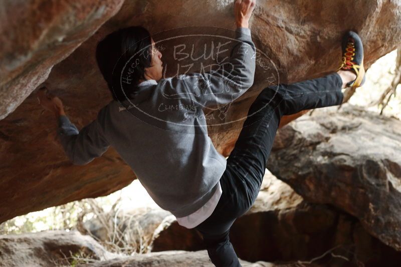 Bouldering in Hueco Tanks on 11/27/2019 with Blue Lizard Climbing and Yoga

Filename: SRM_20191127_1106570.jpg
Aperture: f/3.2
Shutter Speed: 1/320
Body: Canon EOS-1D Mark II
Lens: Canon EF 50mm f/1.8 II