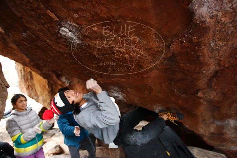 Bouldering in Hueco Tanks on 11/27/2019 with Blue Lizard Climbing and Yoga

Filename: SRM_20191127_1310150.jpg
Aperture: f/3.2
Shutter Speed: 1/250
Body: Canon EOS-1D Mark II
Lens: Canon EF 16-35mm f/2.8 L