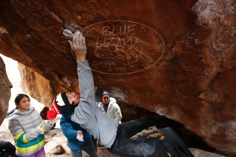 Bouldering in Hueco Tanks on 11/27/2019 with Blue Lizard Climbing and Yoga

Filename: SRM_20191127_1310151.jpg
Aperture: f/3.2
Shutter Speed: 1/250
Body: Canon EOS-1D Mark II
Lens: Canon EF 16-35mm f/2.8 L