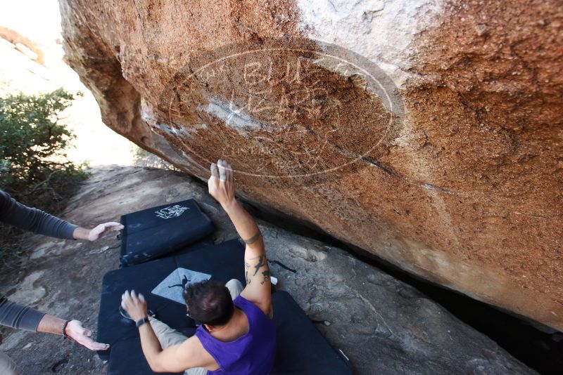 Bouldering in Hueco Tanks on 11/29/2019 with Blue Lizard Climbing and Yoga

Filename: SRM_20191129_1503000.jpg
Aperture: f/5.0
Shutter Speed: 1/250
Body: Canon EOS-1D Mark II
Lens: Canon EF 16-35mm f/2.8 L