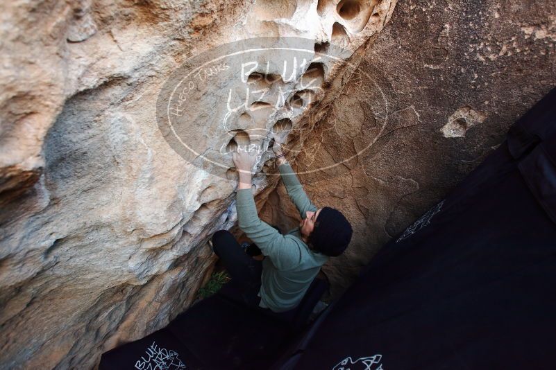 Bouldering in Hueco Tanks on 11/30/2019 with Blue Lizard Climbing and Yoga

Filename: SRM_20191130_1020290.jpg
Aperture: f/3.5
Shutter Speed: 1/250
Body: Canon EOS-1D Mark II
Lens: Canon EF 16-35mm f/2.8 L