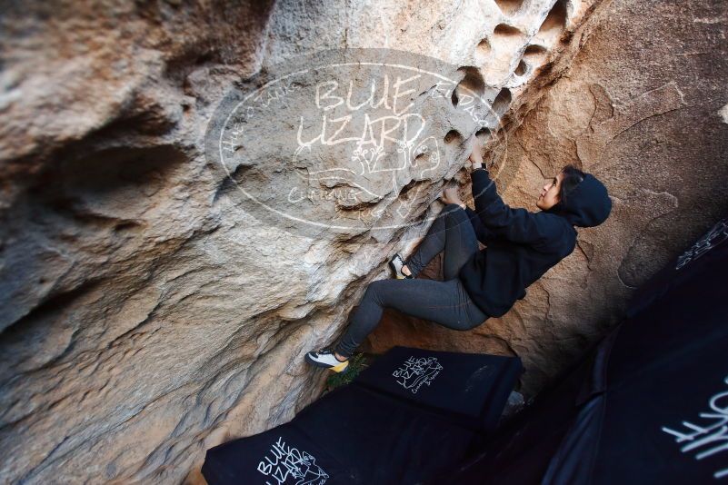 Bouldering in Hueco Tanks on 11/30/2019 with Blue Lizard Climbing and Yoga

Filename: SRM_20191130_1027460.jpg
Aperture: f/2.8
Shutter Speed: 1/250
Body: Canon EOS-1D Mark II
Lens: Canon EF 16-35mm f/2.8 L