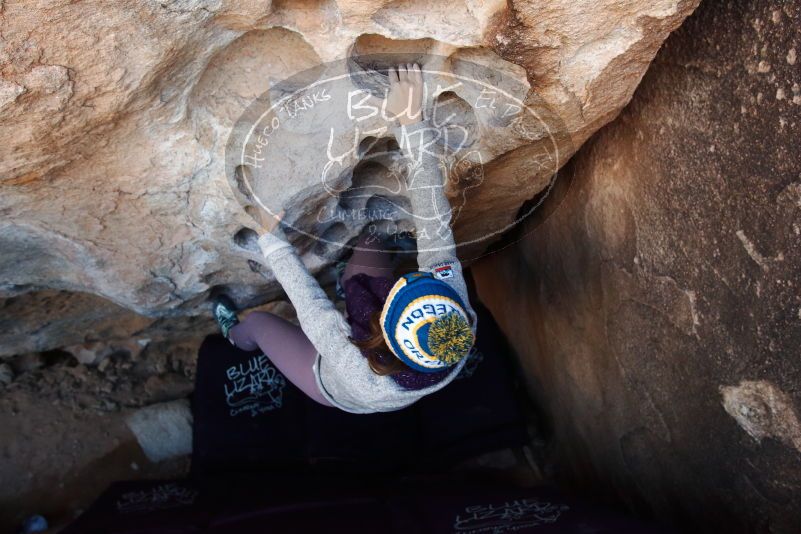 Bouldering in Hueco Tanks on 11/30/2019 with Blue Lizard Climbing and Yoga

Filename: SRM_20191130_1033460.jpg
Aperture: f/5.0
Shutter Speed: 1/250
Body: Canon EOS-1D Mark II
Lens: Canon EF 16-35mm f/2.8 L