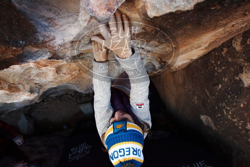 Bouldering in Hueco Tanks on 11/30/2019 with Blue Lizard Climbing and Yoga

Filename: SRM_20191130_1034130.jpg
Aperture: f/6.3
Shutter Speed: 1/250
Body: Canon EOS-1D Mark II
Lens: Canon EF 16-35mm f/2.8 L