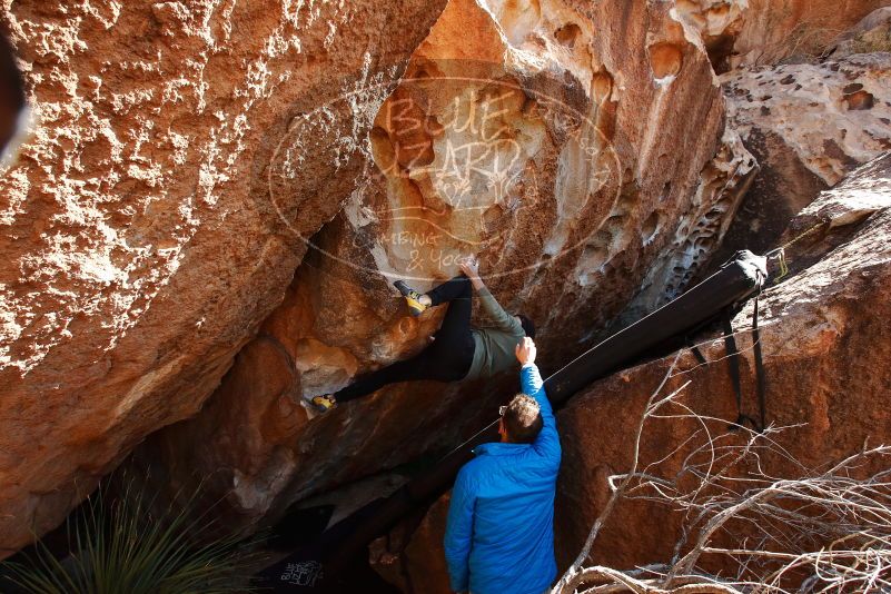 Bouldering in Hueco Tanks on 11/30/2019 with Blue Lizard Climbing and Yoga

Filename: SRM_20191130_1324070.jpg
Aperture: f/8.0
Shutter Speed: 1/250
Body: Canon EOS-1D Mark II
Lens: Canon EF 16-35mm f/2.8 L