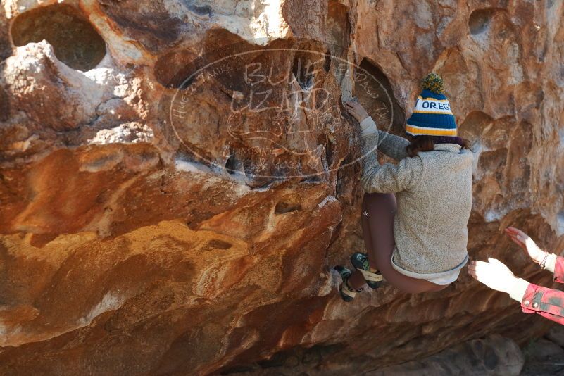 Bouldering in Hueco Tanks on 11/30/2019 with Blue Lizard Climbing and Yoga

Filename: SRM_20191130_1458320.jpg
Aperture: f/5.6
Shutter Speed: 1/250
Body: Canon EOS-1D Mark II
Lens: Canon EF 50mm f/1.8 II