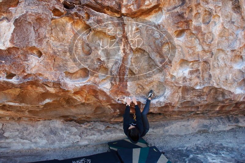 Bouldering in Hueco Tanks on 11/30/2019 with Blue Lizard Climbing and Yoga

Filename: SRM_20191130_1557560.jpg
Aperture: f/4.5
Shutter Speed: 1/250
Body: Canon EOS-1D Mark II
Lens: Canon EF 16-35mm f/2.8 L