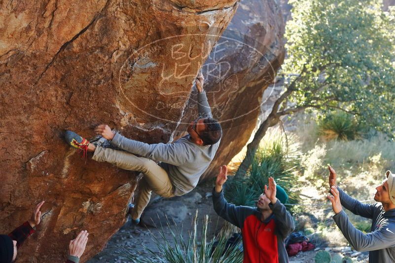 Bouldering in Hueco Tanks on 11/30/2019 with Blue Lizard Climbing and Yoga

Filename: SRM_20191130_1620500.jpg
Aperture: f/5.0
Shutter Speed: 1/250
Body: Canon EOS-1D Mark II
Lens: Canon EF 50mm f/1.8 II