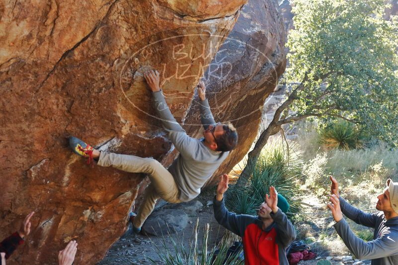 Bouldering in Hueco Tanks on 11/30/2019 with Blue Lizard Climbing and Yoga

Filename: SRM_20191130_1620510.jpg
Aperture: f/5.0
Shutter Speed: 1/250
Body: Canon EOS-1D Mark II
Lens: Canon EF 50mm f/1.8 II