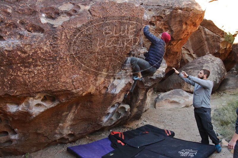 Bouldering in Hueco Tanks on 12/06/2019 with Blue Lizard Climbing and Yoga

Filename: SRM_20191206_1020060.jpg
Aperture: f/5.0
Shutter Speed: 1/250
Body: Canon EOS-1D Mark II
Lens: Canon EF 16-35mm f/2.8 L