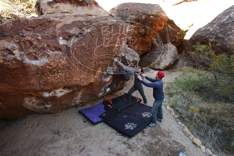 Bouldering in Hueco Tanks on 12/06/2019 with Blue Lizard Climbing and Yoga

Filename: SRM_20191206_1021170.jpg
Aperture: f/5.0
Shutter Speed: 1/250
Body: Canon EOS-1D Mark II
Lens: Canon EF 16-35mm f/2.8 L