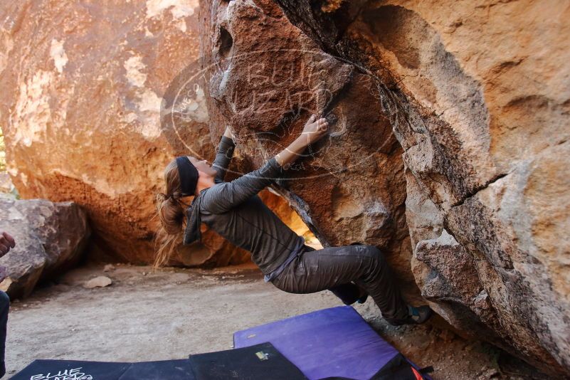 Bouldering in Hueco Tanks on 12/06/2019 with Blue Lizard Climbing and Yoga

Filename: SRM_20191206_1025330.jpg
Aperture: f/4.0
Shutter Speed: 1/250
Body: Canon EOS-1D Mark II
Lens: Canon EF 16-35mm f/2.8 L