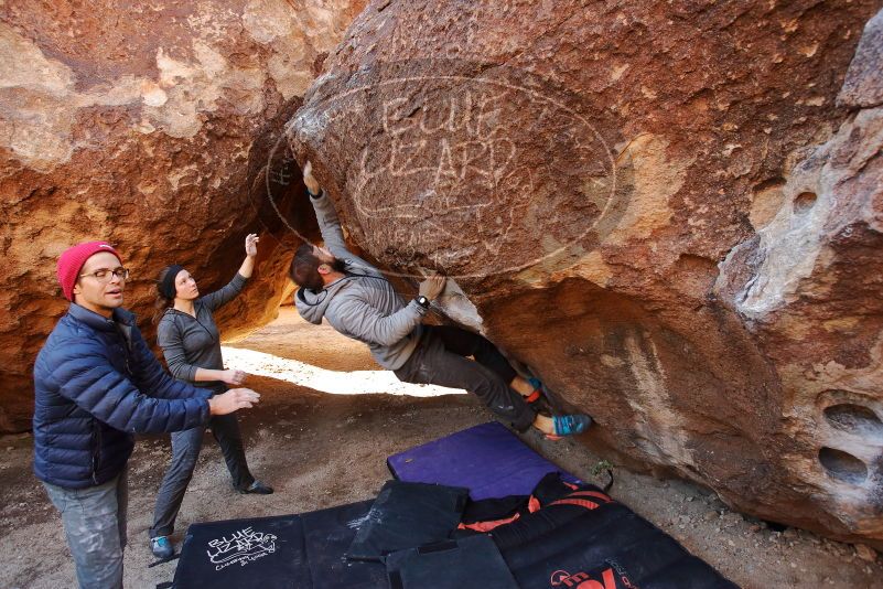 Bouldering in Hueco Tanks on 12/06/2019 with Blue Lizard Climbing and Yoga

Filename: SRM_20191206_1031210.jpg
Aperture: f/4.5
Shutter Speed: 1/250
Body: Canon EOS-1D Mark II
Lens: Canon EF 16-35mm f/2.8 L