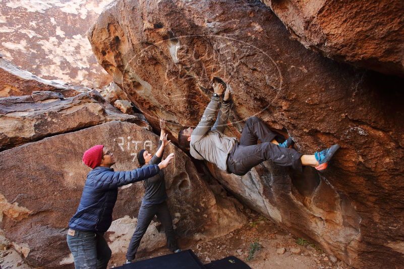 Bouldering in Hueco Tanks on 12/06/2019 with Blue Lizard Climbing and Yoga

Filename: SRM_20191206_1041230.jpg
Aperture: f/4.5
Shutter Speed: 1/200
Body: Canon EOS-1D Mark II
Lens: Canon EF 16-35mm f/2.8 L