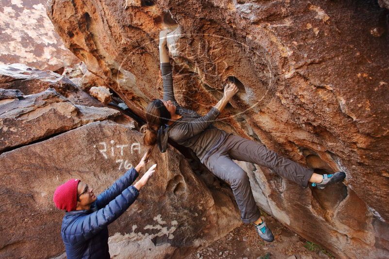 Bouldering in Hueco Tanks on 12/06/2019 with Blue Lizard Climbing and Yoga

Filename: SRM_20191206_1043410.jpg
Aperture: f/4.5
Shutter Speed: 1/250
Body: Canon EOS-1D Mark II
Lens: Canon EF 16-35mm f/2.8 L