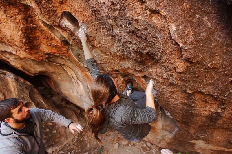 Bouldering in Hueco Tanks on 12/06/2019 with Blue Lizard Climbing and Yoga

Filename: SRM_20191206_1105390.jpg
Aperture: f/4.5
Shutter Speed: 1/250
Body: Canon EOS-1D Mark II
Lens: Canon EF 16-35mm f/2.8 L