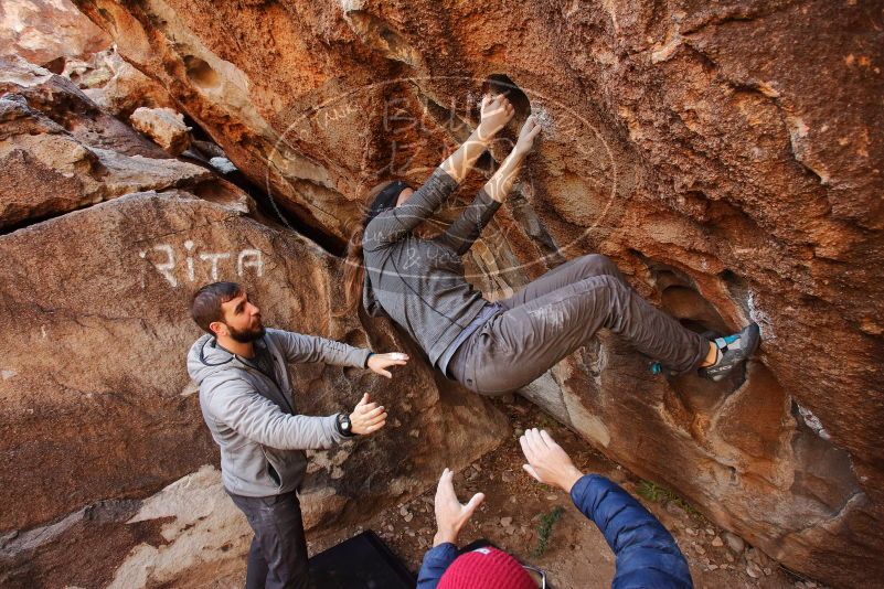 Bouldering in Hueco Tanks on 12/06/2019 with Blue Lizard Climbing and Yoga

Filename: SRM_20191206_1105461.jpg
Aperture: f/5.0
Shutter Speed: 1/250
Body: Canon EOS-1D Mark II
Lens: Canon EF 16-35mm f/2.8 L