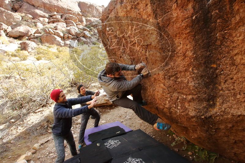 Bouldering in Hueco Tanks on 12/06/2019 with Blue Lizard Climbing and Yoga

Filename: SRM_20191206_1137360.jpg
Aperture: f/8.0
Shutter Speed: 1/250
Body: Canon EOS-1D Mark II
Lens: Canon EF 16-35mm f/2.8 L