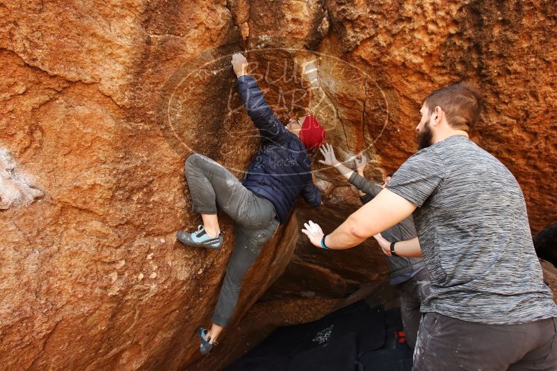 Bouldering in Hueco Tanks on 12/06/2019 with Blue Lizard Climbing and Yoga

Filename: SRM_20191206_1148100.jpg
Aperture: f/5.0
Shutter Speed: 1/250
Body: Canon EOS-1D Mark II
Lens: Canon EF 16-35mm f/2.8 L