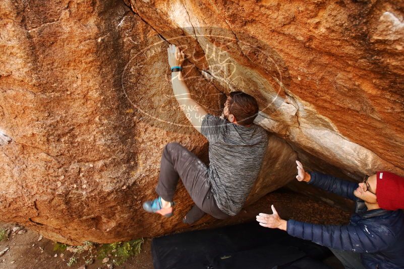 Bouldering in Hueco Tanks on 12/06/2019 with Blue Lizard Climbing and Yoga

Filename: SRM_20191206_1155460.jpg
Aperture: f/4.5
Shutter Speed: 1/250
Body: Canon EOS-1D Mark II
Lens: Canon EF 16-35mm f/2.8 L