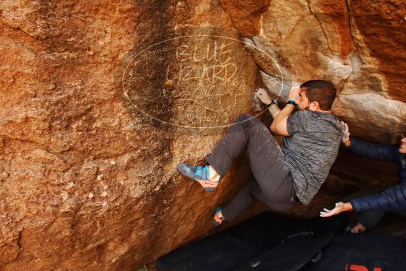 Bouldering in Hueco Tanks on 12/06/2019 with Blue Lizard Climbing and Yoga

Filename: SRM_20191206_1157550.jpg
Aperture: f/5.0
Shutter Speed: 1/250
Body: Canon EOS-1D Mark II
Lens: Canon EF 16-35mm f/2.8 L