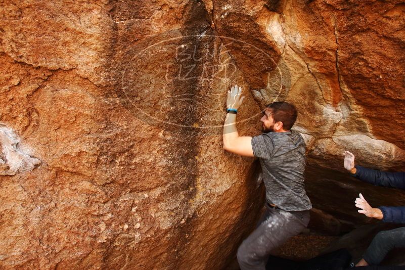 Bouldering in Hueco Tanks on 12/06/2019 with Blue Lizard Climbing and Yoga

Filename: SRM_20191206_1157570.jpg
Aperture: f/5.0
Shutter Speed: 1/250
Body: Canon EOS-1D Mark II
Lens: Canon EF 16-35mm f/2.8 L