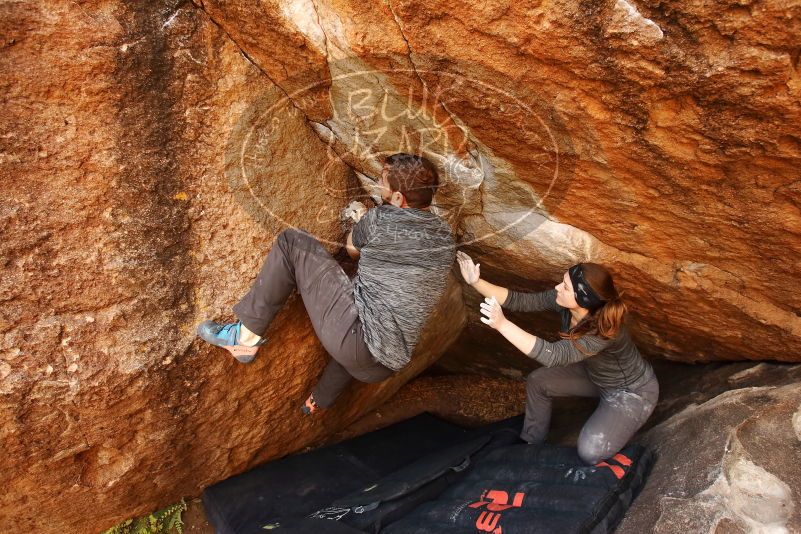 Bouldering in Hueco Tanks on 12/06/2019 with Blue Lizard Climbing and Yoga

Filename: SRM_20191206_1201040.jpg
Aperture: f/4.5
Shutter Speed: 1/250
Body: Canon EOS-1D Mark II
Lens: Canon EF 16-35mm f/2.8 L