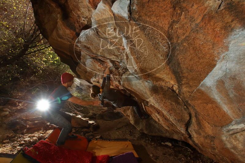 Bouldering in Hueco Tanks on 12/06/2019 with Blue Lizard Climbing and Yoga

Filename: SRM_20191206_1244310.jpg
Aperture: f/8.0
Shutter Speed: 1/250
Body: Canon EOS-1D Mark II
Lens: Canon EF 16-35mm f/2.8 L