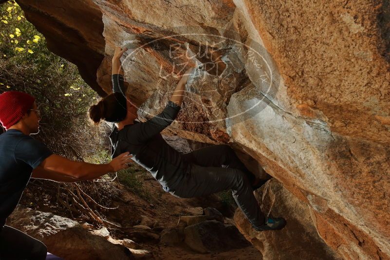 Bouldering in Hueco Tanks on 12/06/2019 with Blue Lizard Climbing and Yoga

Filename: SRM_20191206_1252400.jpg
Aperture: f/8.0
Shutter Speed: 1/250
Body: Canon EOS-1D Mark II
Lens: Canon EF 16-35mm f/2.8 L