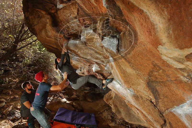 Bouldering in Hueco Tanks on 12/06/2019 with Blue Lizard Climbing and Yoga

Filename: SRM_20191206_1311100.jpg
Aperture: f/6.3
Shutter Speed: 1/250
Body: Canon EOS-1D Mark II
Lens: Canon EF 16-35mm f/2.8 L