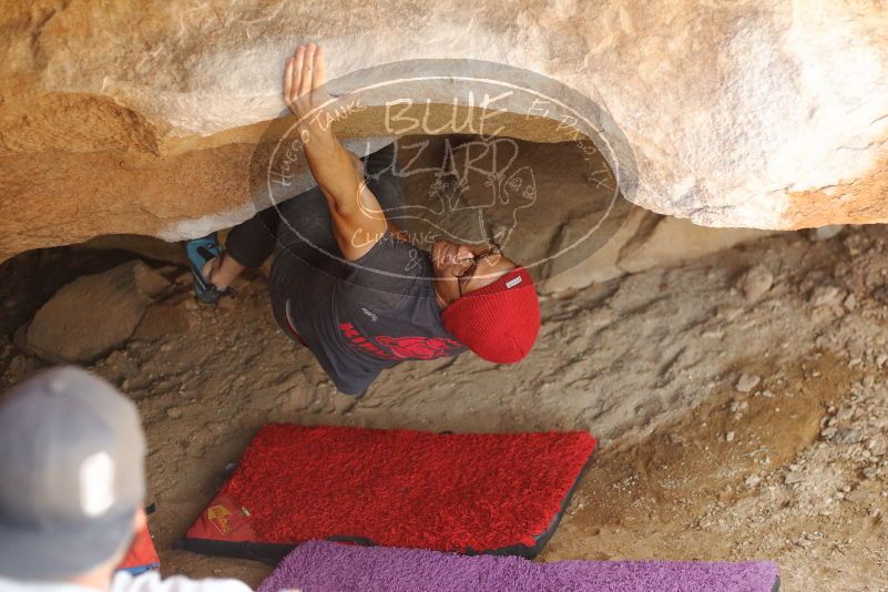 Bouldering in Hueco Tanks on 12/06/2019 with Blue Lizard Climbing and Yoga

Filename: SRM_20191206_1324500.jpg
Aperture: f/2.8
Shutter Speed: 1/250
Body: Canon EOS-1D Mark II
Lens: Canon EF 50mm f/1.8 II