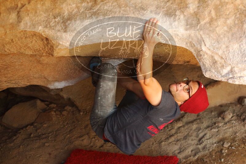 Bouldering in Hueco Tanks on 12/06/2019 with Blue Lizard Climbing and Yoga

Filename: SRM_20191206_1327150.jpg
Aperture: f/2.8
Shutter Speed: 1/250
Body: Canon EOS-1D Mark II
Lens: Canon EF 50mm f/1.8 II