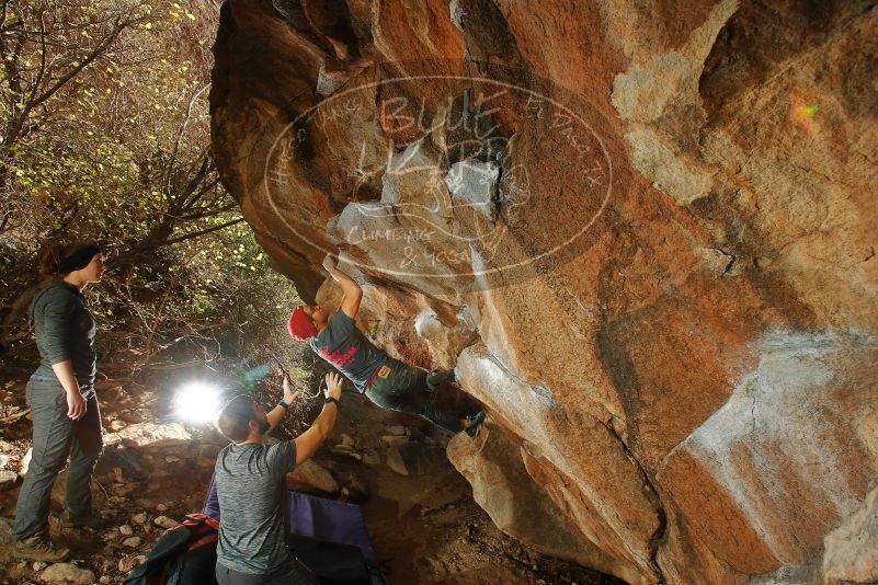 Bouldering in Hueco Tanks on 12/06/2019 with Blue Lizard Climbing and Yoga

Filename: SRM_20191206_1348080.jpg
Aperture: f/7.1
Shutter Speed: 1/250
Body: Canon EOS-1D Mark II
Lens: Canon EF 16-35mm f/2.8 L