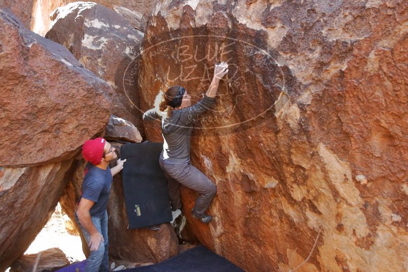 Bouldering in Hueco Tanks on 12/06/2019 with Blue Lizard Climbing and Yoga

Filename: SRM_20191206_1412400.jpg
Aperture: f/3.5
Shutter Speed: 1/250
Body: Canon EOS-1D Mark II
Lens: Canon EF 16-35mm f/2.8 L