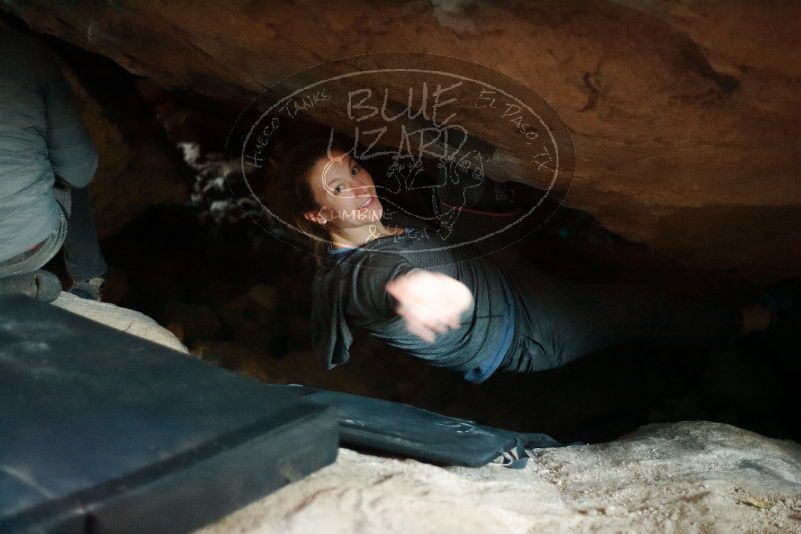 Bouldering in Hueco Tanks on 12/06/2019 with Blue Lizard Climbing and Yoga

Filename: SRM_20191206_1806200.jpg
Aperture: f/1.8
Shutter Speed: 1/25
Body: Canon EOS-1D Mark II
Lens: Canon EF 50mm f/1.8 II