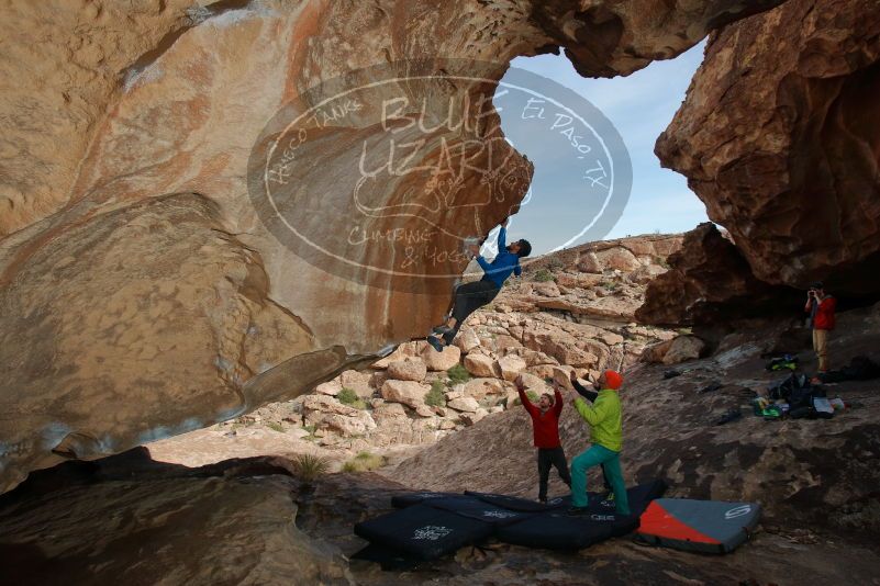 Bouldering in Hueco Tanks on 12/11/2019 with Blue Lizard Climbing and Yoga

Filename: SRM_20191211_1457260.jpg
Aperture: f/5.6
Shutter Speed: 1/250
Body: Canon EOS-1D Mark II
Lens: Canon EF 16-35mm f/2.8 L