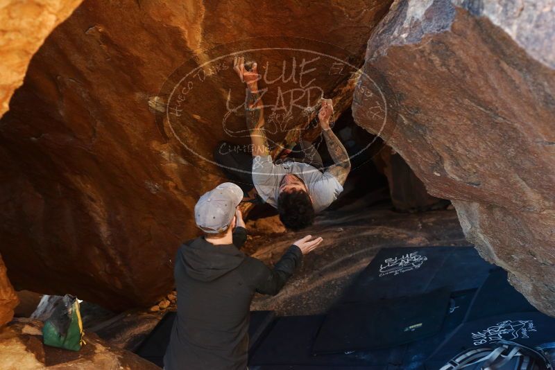 Bouldering in Hueco Tanks on 12/13/2019 with Blue Lizard Climbing and Yoga

Filename: SRM_20191213_1710270.jpg
Aperture: f/3.5
Shutter Speed: 1/250
Body: Canon EOS-1D Mark II
Lens: Canon EF 50mm f/1.8 II