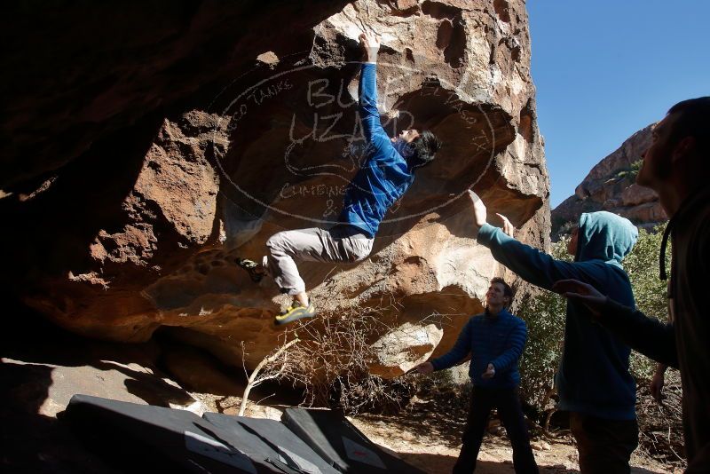 Bouldering in Hueco Tanks on 12/15/2019 with Blue Lizard Climbing and Yoga

Filename: SRM_20191215_1433530.jpg
Aperture: f/5.6
Shutter Speed: 1/400
Body: Canon EOS-1D Mark II
Lens: Canon EF 16-35mm f/2.8 L