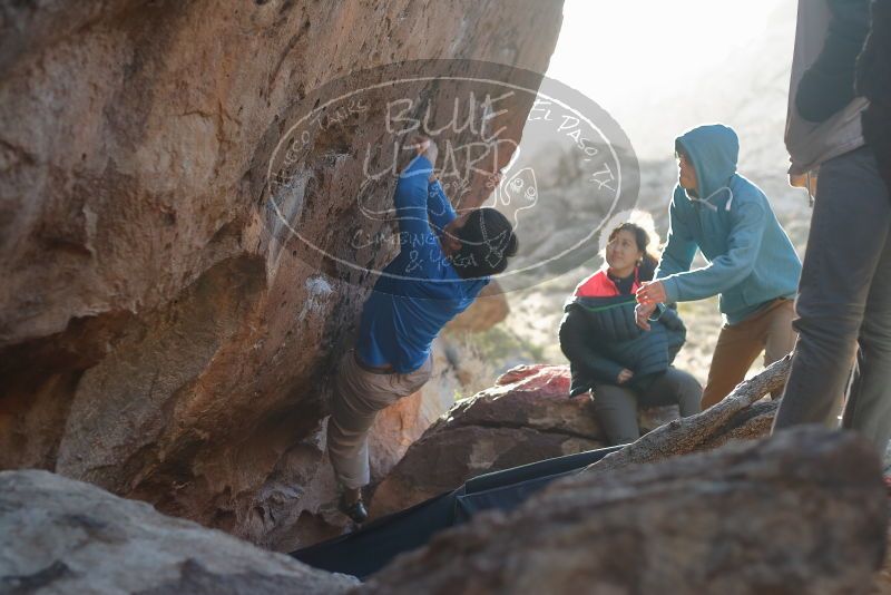 Bouldering in Hueco Tanks on 12/15/2019 with Blue Lizard Climbing and Yoga

Filename: SRM_20191215_1653010.jpg
Aperture: f/2.8
Shutter Speed: 1/250
Body: Canon EOS-1D Mark II
Lens: Canon EF 50mm f/1.8 II