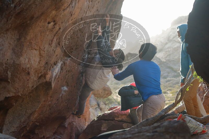 Bouldering in Hueco Tanks on 12/15/2019 with Blue Lizard Climbing and Yoga

Filename: SRM_20191215_1657470.jpg
Aperture: f/4.0
Shutter Speed: 1/250
Body: Canon EOS-1D Mark II
Lens: Canon EF 50mm f/1.8 II