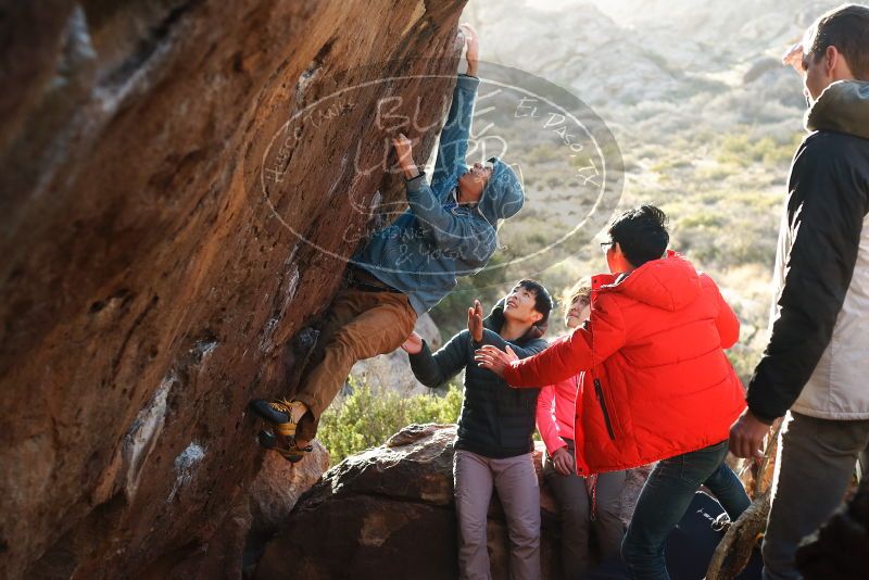 Bouldering in Hueco Tanks on 12/15/2019 with Blue Lizard Climbing and Yoga

Filename: SRM_20191215_1702270.jpg
Aperture: f/4.0
Shutter Speed: 1/250
Body: Canon EOS-1D Mark II
Lens: Canon EF 50mm f/1.8 II