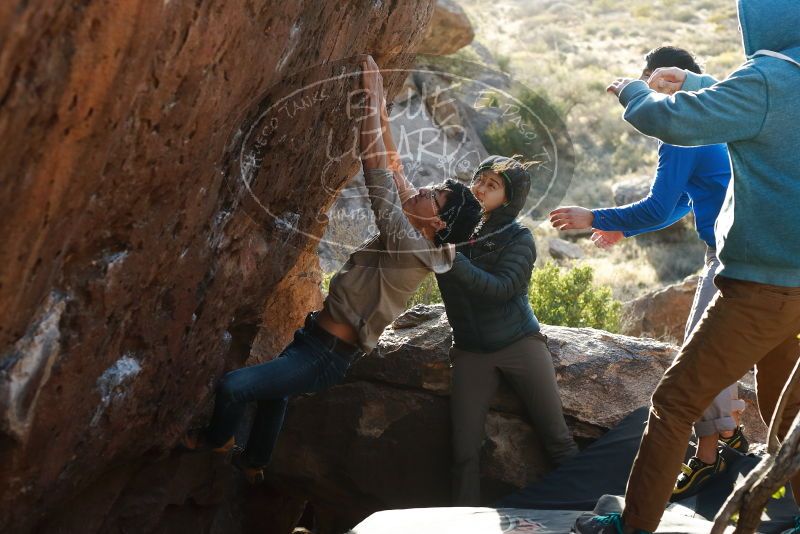 Bouldering in Hueco Tanks on 12/15/2019 with Blue Lizard Climbing and Yoga

Filename: SRM_20191215_1709010.jpg
Aperture: f/4.0
Shutter Speed: 1/250
Body: Canon EOS-1D Mark II
Lens: Canon EF 50mm f/1.8 II