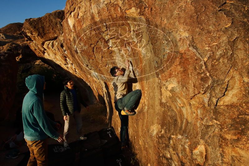 Bouldering in Hueco Tanks on 12/15/2019 with Blue Lizard Climbing and Yoga

Filename: SRM_20191215_1735500.jpg
Aperture: f/9.0
Shutter Speed: 1/250
Body: Canon EOS-1D Mark II
Lens: Canon EF 16-35mm f/2.8 L