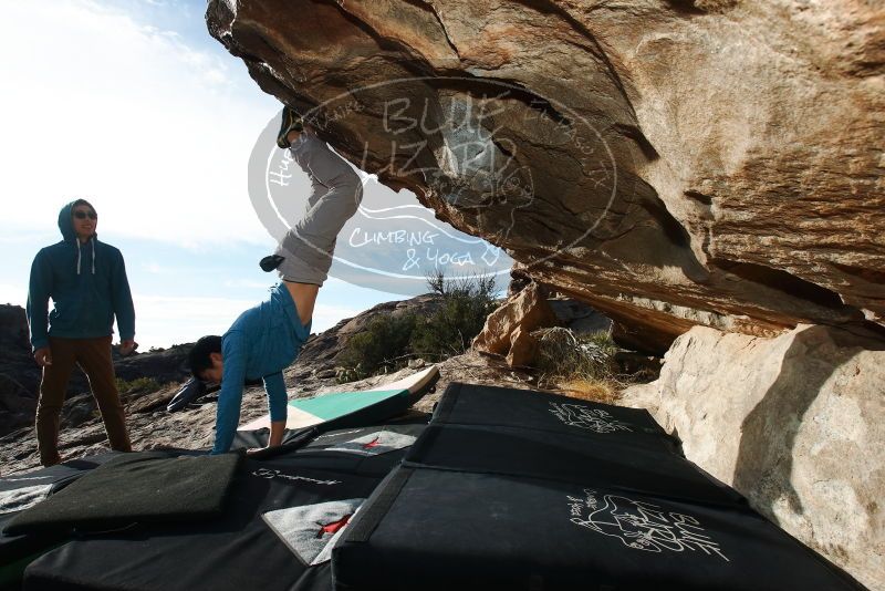 Bouldering in Hueco Tanks on 12/16/2019 with Blue Lizard Climbing and Yoga

Filename: SRM_20191216_1034510.jpg
Aperture: f/8.0
Shutter Speed: 1/250
Body: Canon EOS-1D Mark II
Lens: Canon EF 16-35mm f/2.8 L