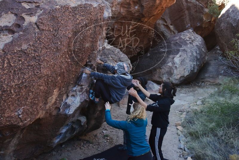 Bouldering in Hueco Tanks on 12/19/2019 with Blue Lizard Climbing and Yoga

Filename: SRM_20191219_1103251.jpg
Aperture: f/5.6
Shutter Speed: 1/250
Body: Canon EOS-1D Mark II
Lens: Canon EF 16-35mm f/2.8 L