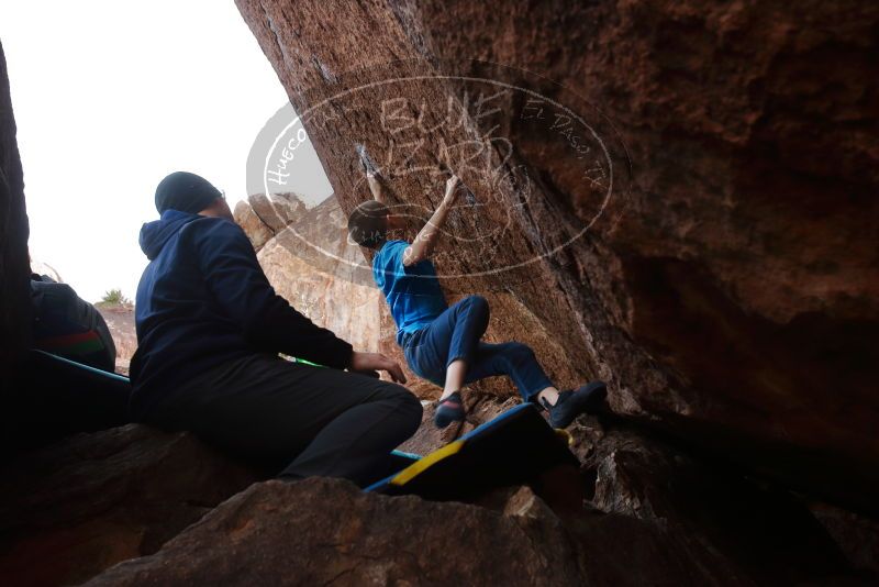 Bouldering in Hueco Tanks on 12/23/2019 with Blue Lizard Climbing and Yoga

Filename: SRM_20191223_1431470.jpg
Aperture: f/5.6
Shutter Speed: 1/250
Body: Canon EOS-1D Mark II
Lens: Canon EF 16-35mm f/2.8 L