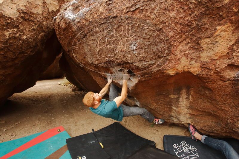 Bouldering in Hueco Tanks on 12/24/2019 with Blue Lizard Climbing and Yoga

Filename: SRM_20191224_1127070.jpg
Aperture: f/3.5
Shutter Speed: 1/250
Body: Canon EOS-1D Mark II
Lens: Canon EF 16-35mm f/2.8 L