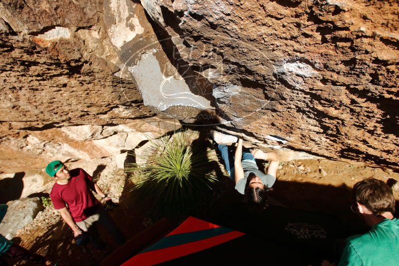 Bouldering in Hueco Tanks on 12/26/2019 with Blue Lizard Climbing and Yoga

Filename: SRM_20191226_1508070.jpg
Aperture: f/5.6
Shutter Speed: 1/400
Body: Canon EOS-1D Mark II
Lens: Canon EF 16-35mm f/2.8 L