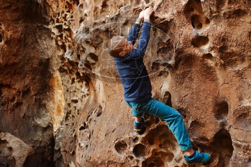 Bouldering in Hueco Tanks on 12/27/2019 with Blue Lizard Climbing and Yoga

Filename: SRM_20191227_1558210.jpg
Aperture: f/2.5
Shutter Speed: 1/160
Body: Canon EOS-1D Mark II
Lens: Canon EF 50mm f/1.8 II