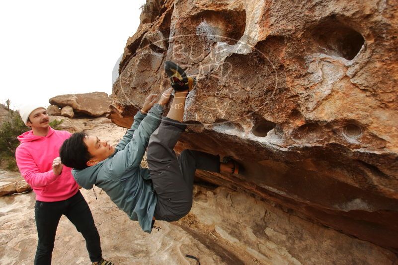 Bouldering in Hueco Tanks on 12/28/2019 with Blue Lizard Climbing and Yoga

Filename: SRM_20191228_1126180.jpg
Aperture: f/4.5
Shutter Speed: 1/400
Body: Canon EOS-1D Mark II
Lens: Canon EF 16-35mm f/2.8 L